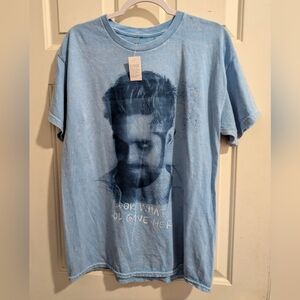 NWT Thomas Rhett Washed Blue Women's Band Tee Size L